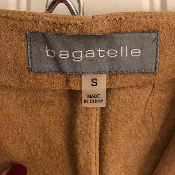 Tan Suede mini shirt - Picture 4 of 4